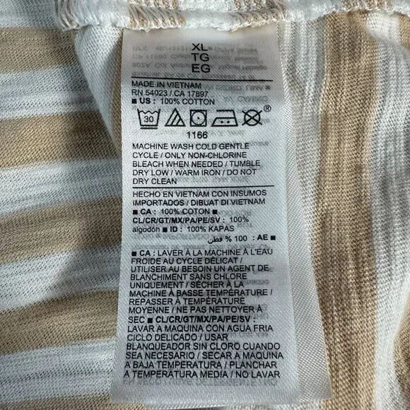 Old Navy Sz X Large Aura Stripe Sleeveless Tank A Line Knee Length Dress Pockets - Picture 7 of 8